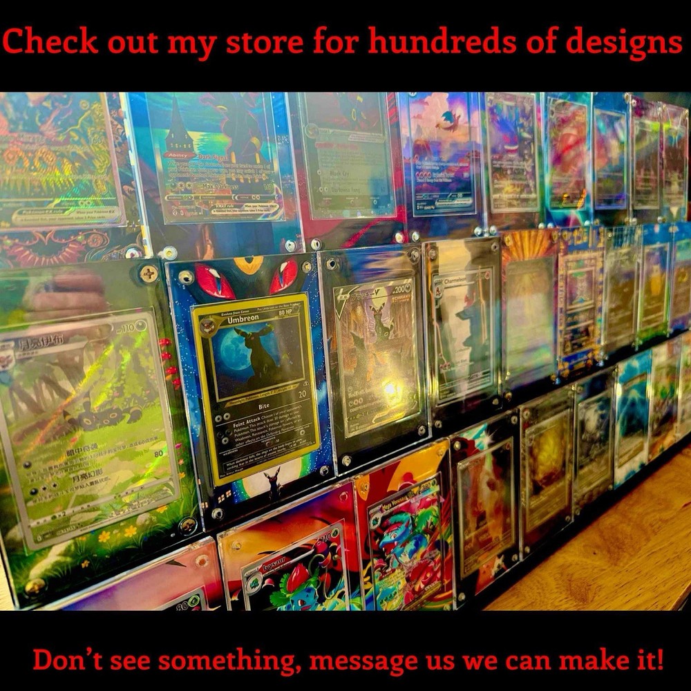 PSA Graded REQUEST ORDER Extended Art Display Case For Any Pokemon or TCG Card