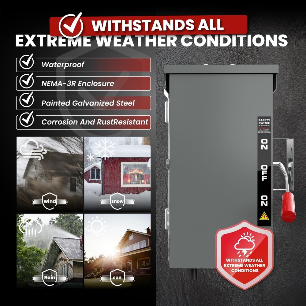 Weather-Resistant 200A Generator Transfer Switch: Secure Power Transition