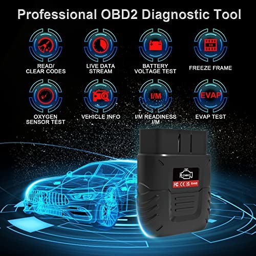 OBD2 Scanner Bluetooth Auto Diagnostic Scan Tool Car Fault Check Engine Light