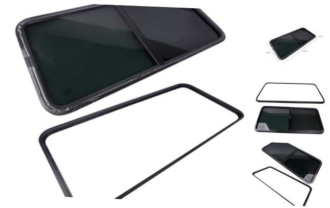 48" Width X 22" Height Horizontal Slider RV Window W/Screen & Interior