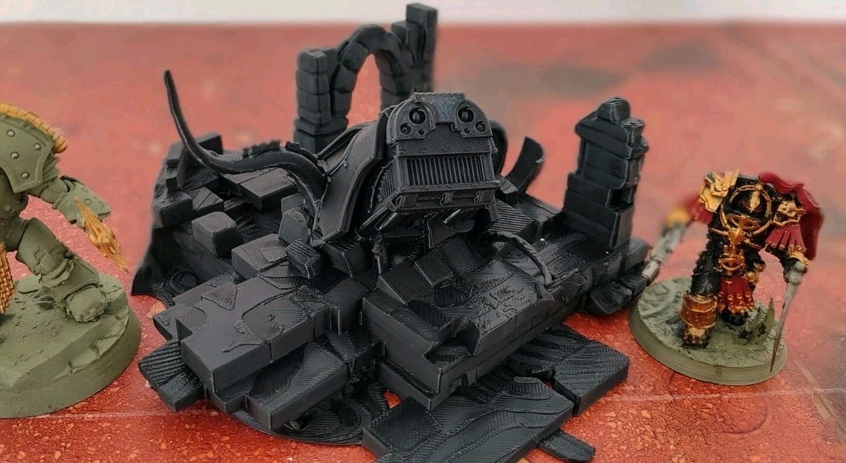 Warhound Titan Wreck Perfect Warhammer Terrain Ruin Objective Marker Set / Lot