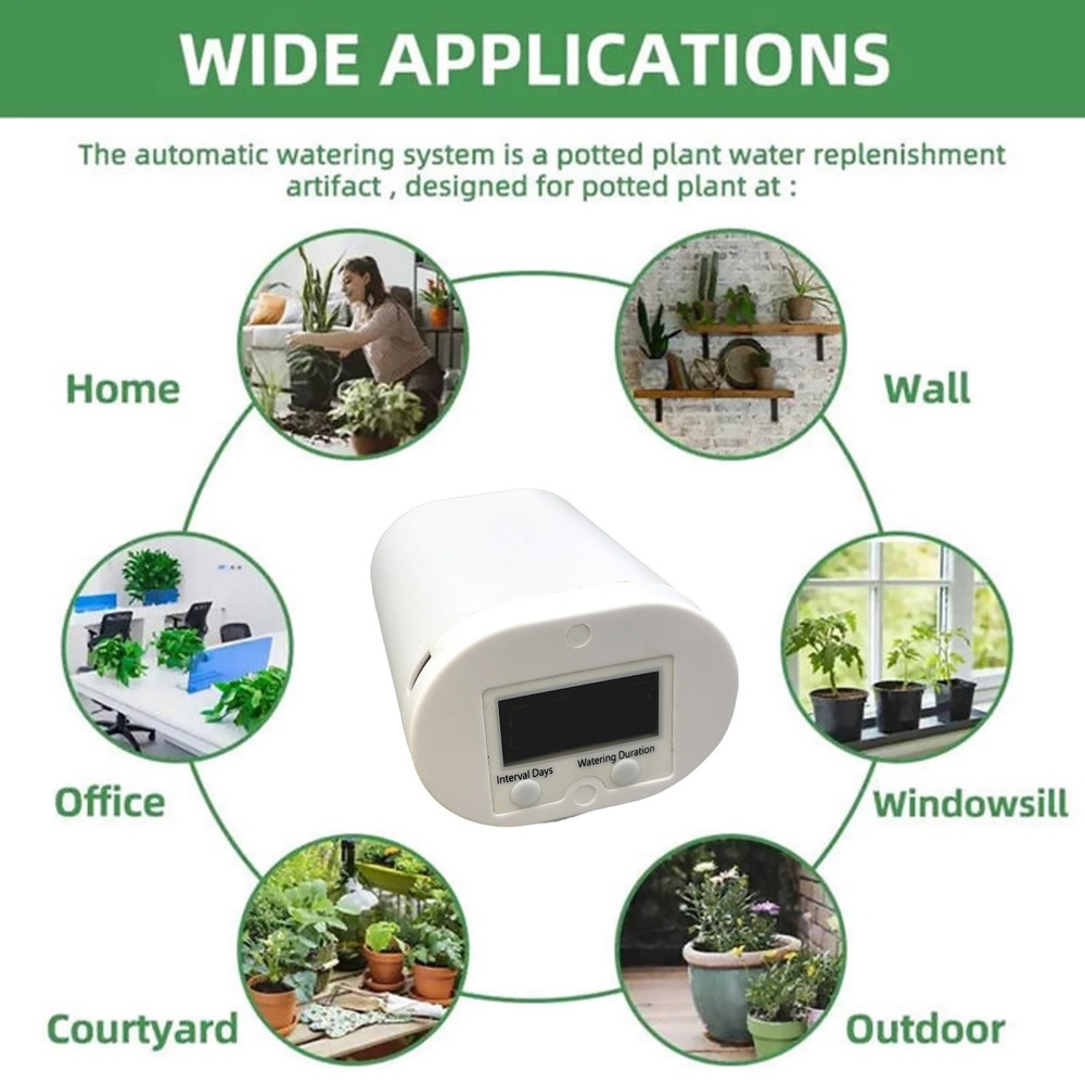 Automatic Drip Irrigation System with 1200ML/Min Flow Rate for Indoor Gardens