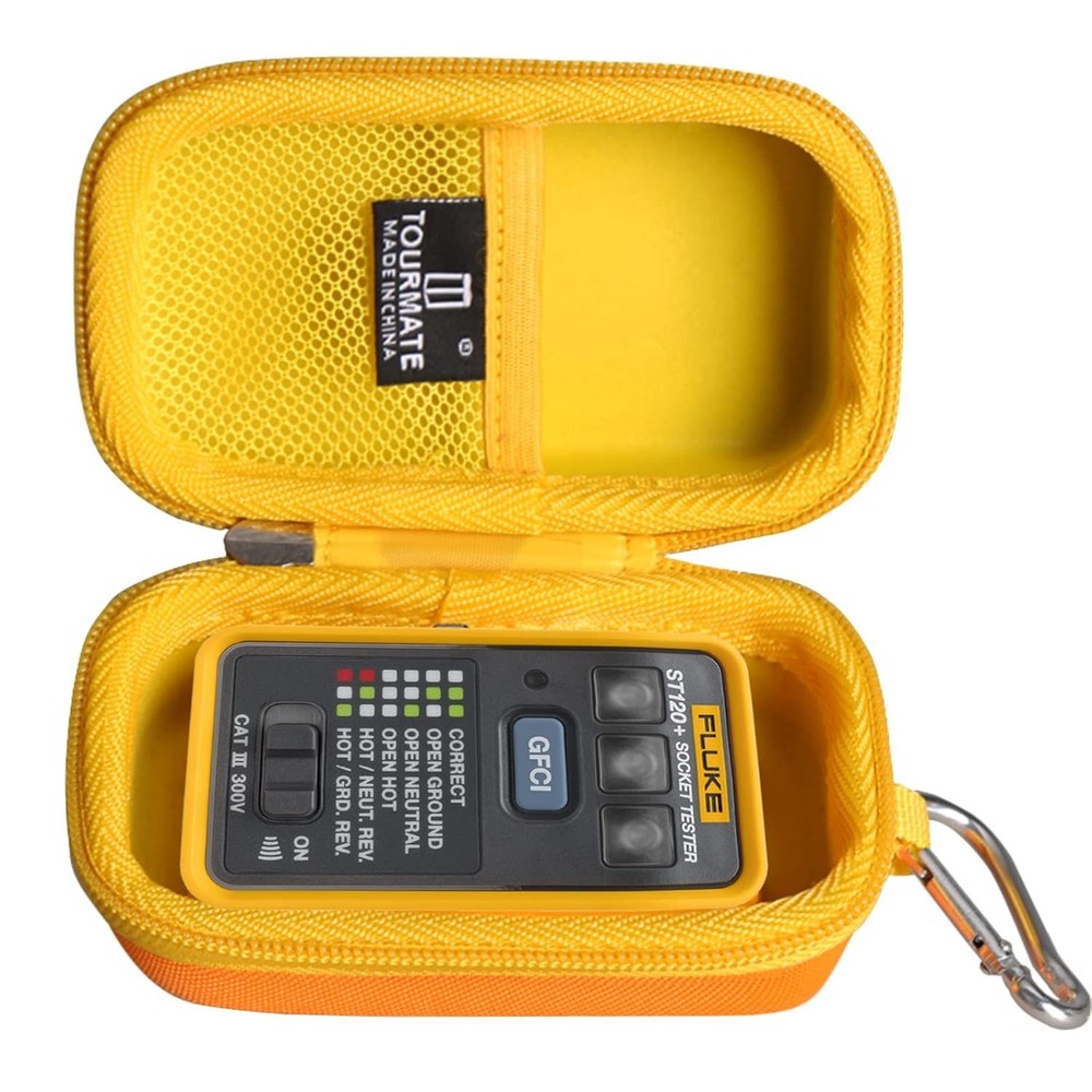 Hard Case Compatible for Fluke ST120+/ST120 GFCI Socket Tester (Case Only)