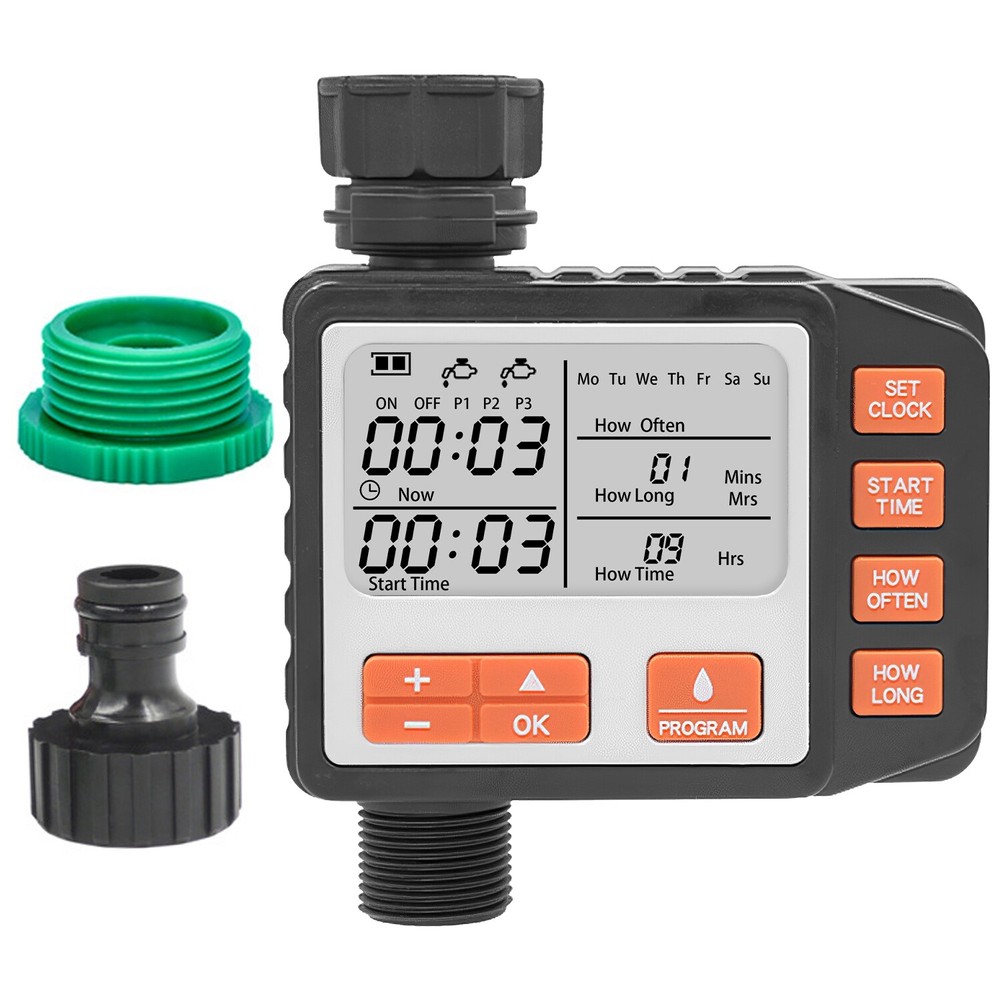 3/4" Outlet Sprinkler Timer Programmable Auto/Manual Watering Irrigation System