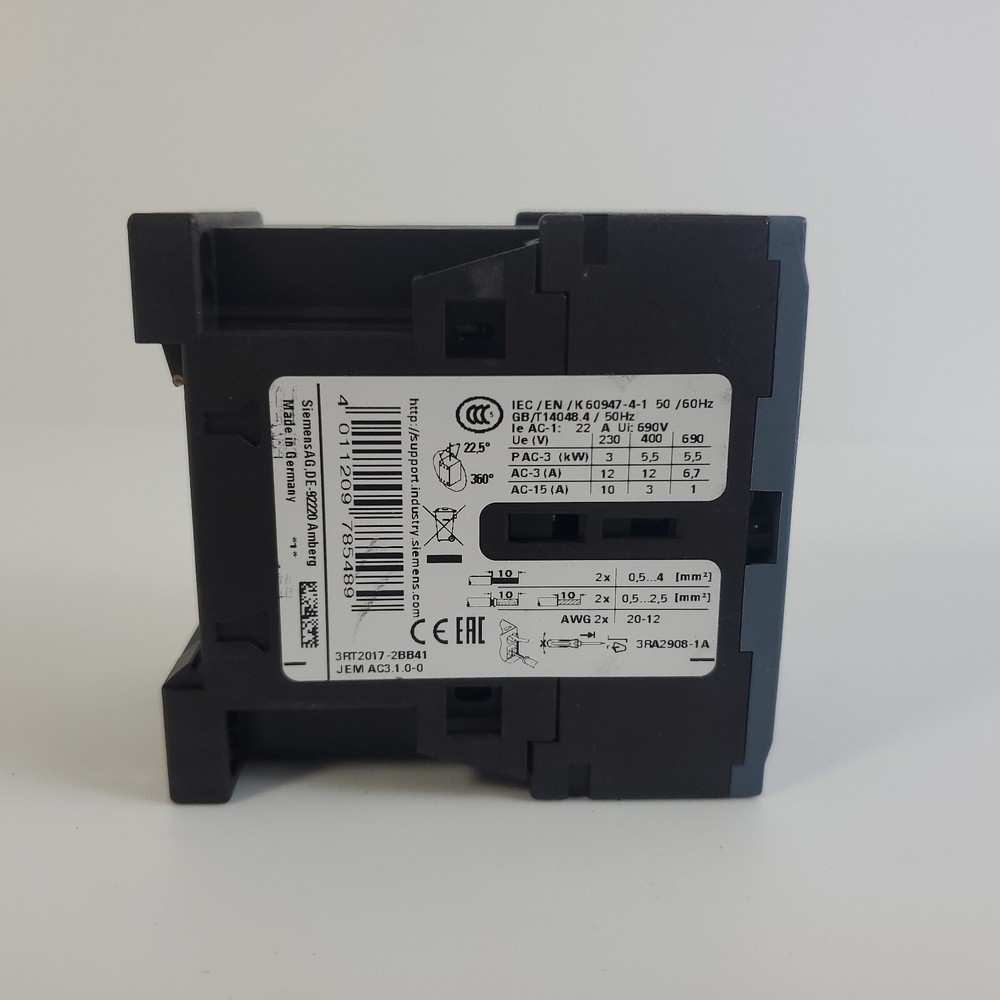Siemens Sirius 3RT2017-2BB41 Power Contactor 3RT20172BB41