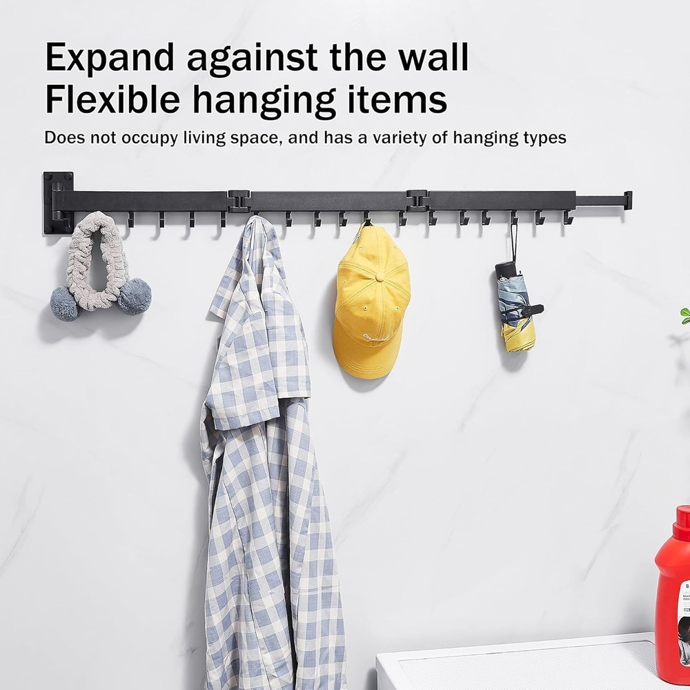 Multi-Functional Wall-Mounted Drying Rack - Stylish and Space-Efficient Design