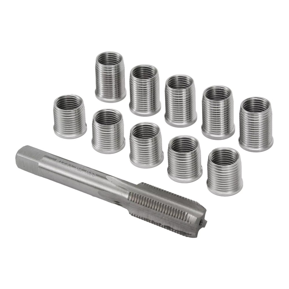 1Set Durable Universal Spark Plug Thread Repair Tool with M10x1.0 Thread Inserts