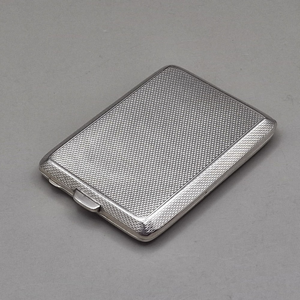 Sterling Silver Engine Turned Matchbook Case by Cohen & Charles 1936