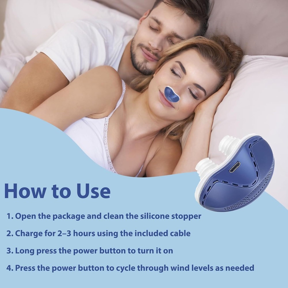 Upgraded Variable Speed Anti Snoring Breathable, Effective Snoring Prevention US