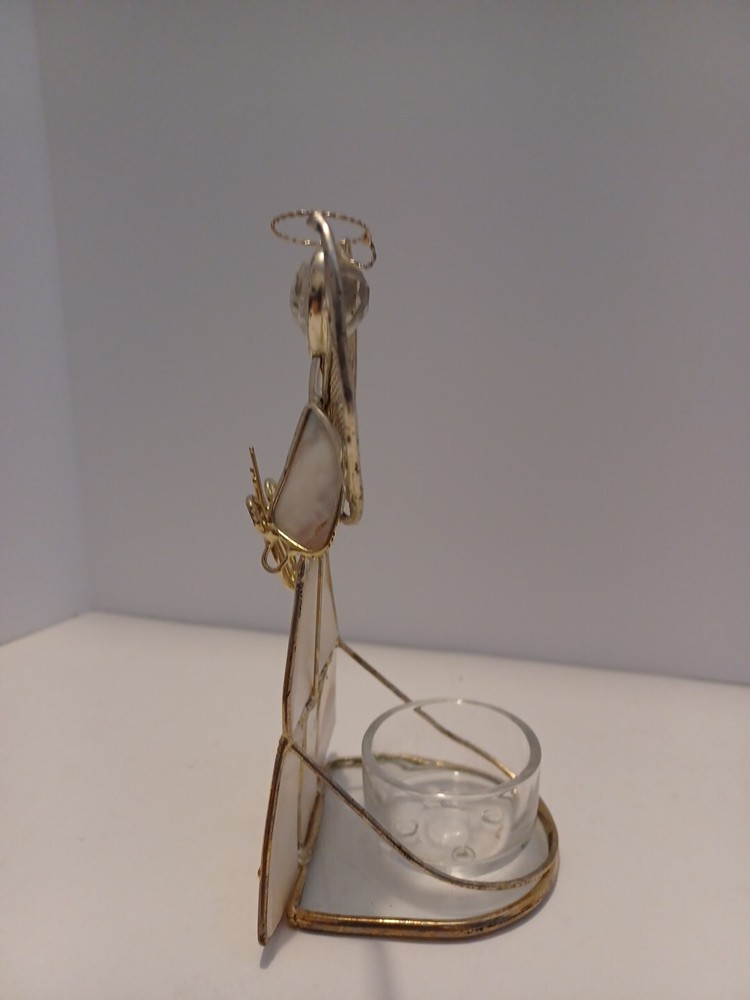 Capriz Shell Angel Tealight Holder