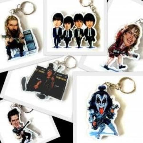 Keychains Music Legends caricature