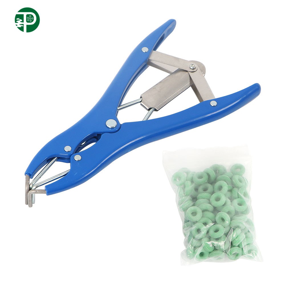 100 ×Marking Ring And Bander Docking Elastrator Castration Applicator Sheep