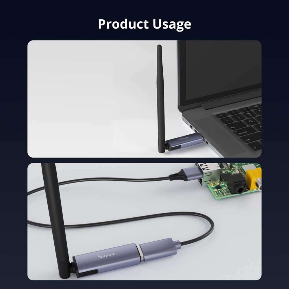 Zigbee 3.0 USB Dongle Plus MG24, Zigbee Gateway with EFR32MG24, Thread & Zigb...