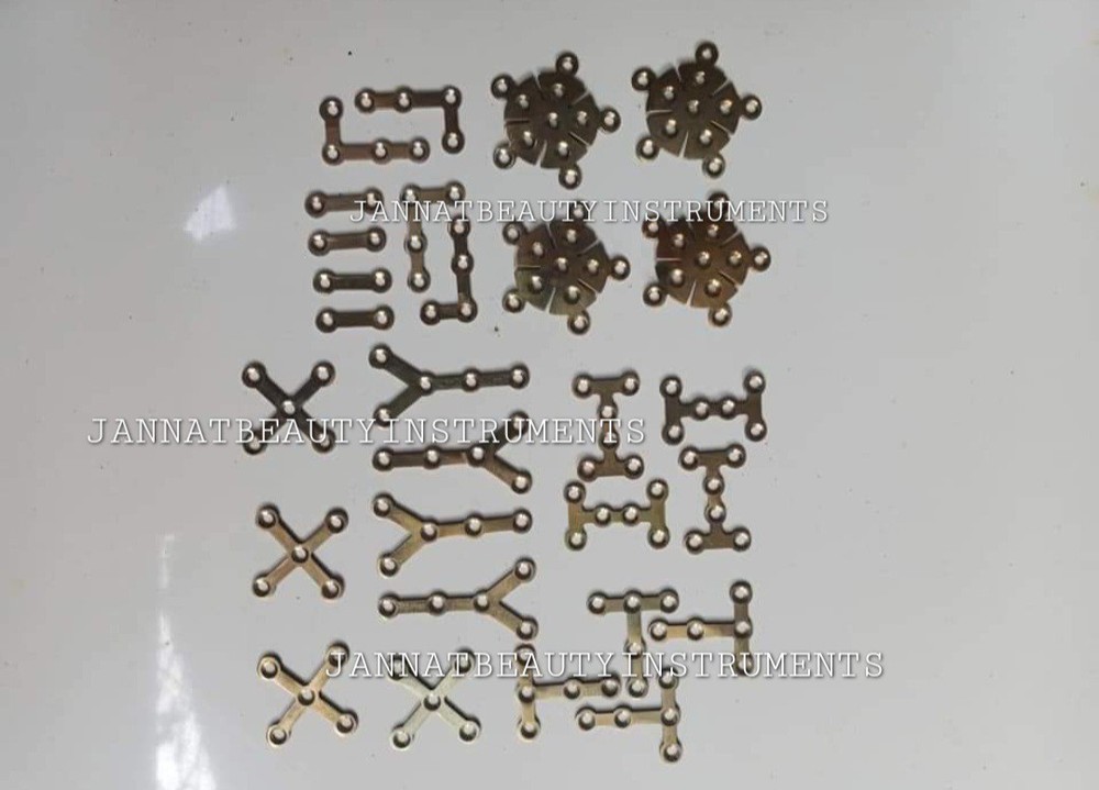 CMF Maxillofacial Titanium Reconstruction Locking Plate 1.5mm 28pc & Screws 25pc
