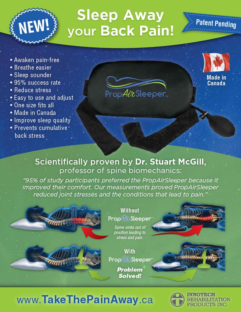 Innotech PropAir Sleeper Back Pillow - Black