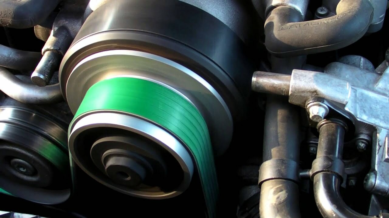 AMG Mercedes M113k BLACK 77mm supercharger pulley E55, SL55, CLS55, G55 70HP +