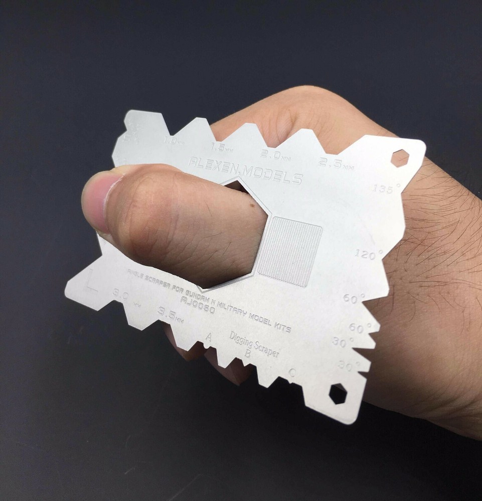 C-angle Scraper Plate Tool for Gundam and Armor Assembly Model Hobby Kits
