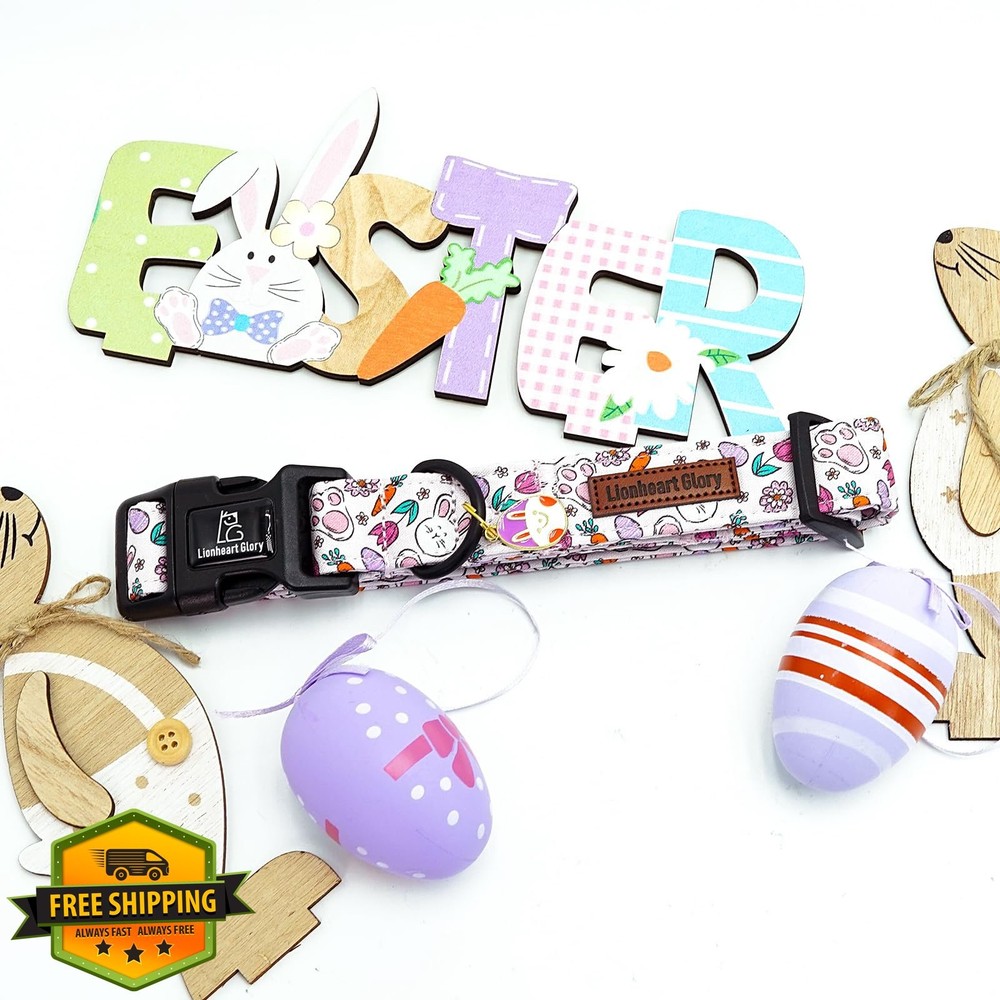 Lionheart glory Easter Dog Collar Small Adjustable Pet Spring Summer