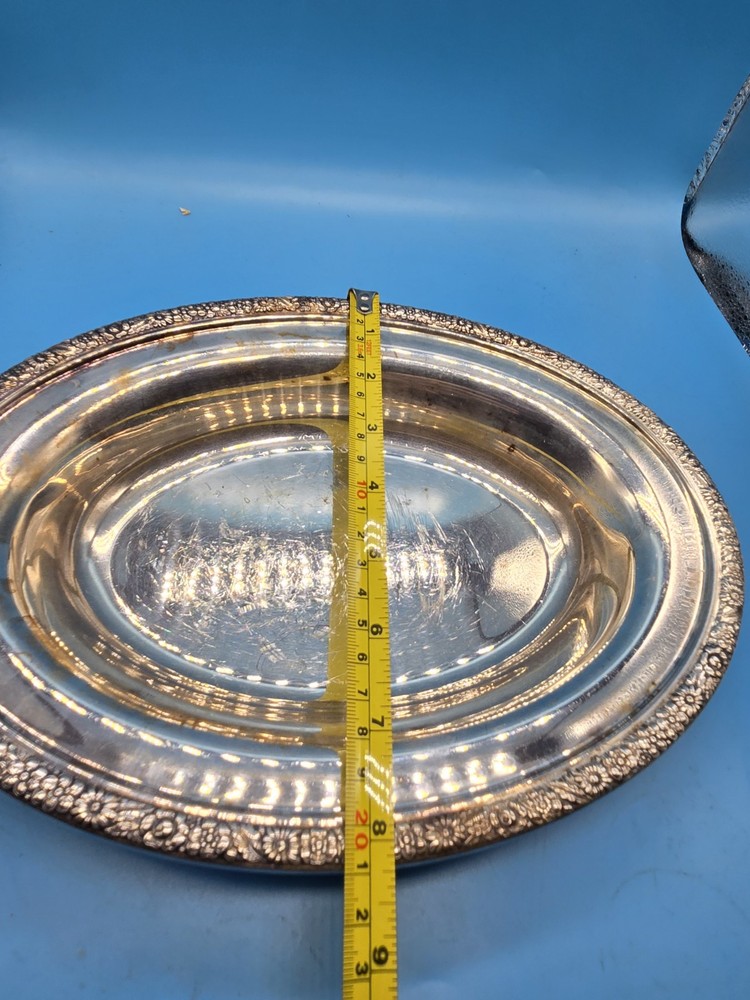 Vintage Gorham Silverplate #962 Breadplate/ Oval Platter