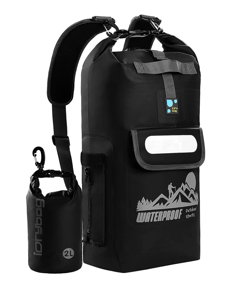 IDRYBAG Dry Bag Backpack 20L Black