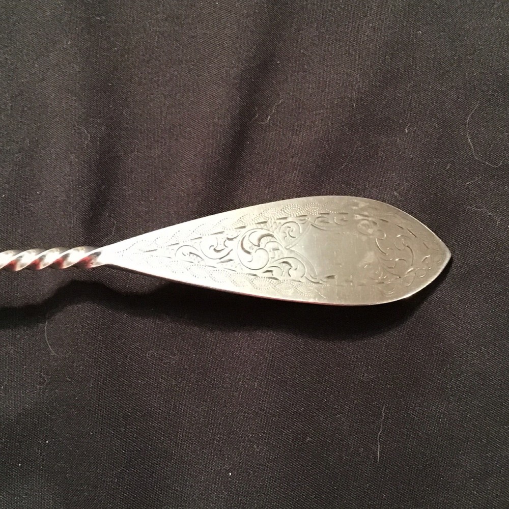Bailey & Co. Sterling Serving Repousse Grape Spoon