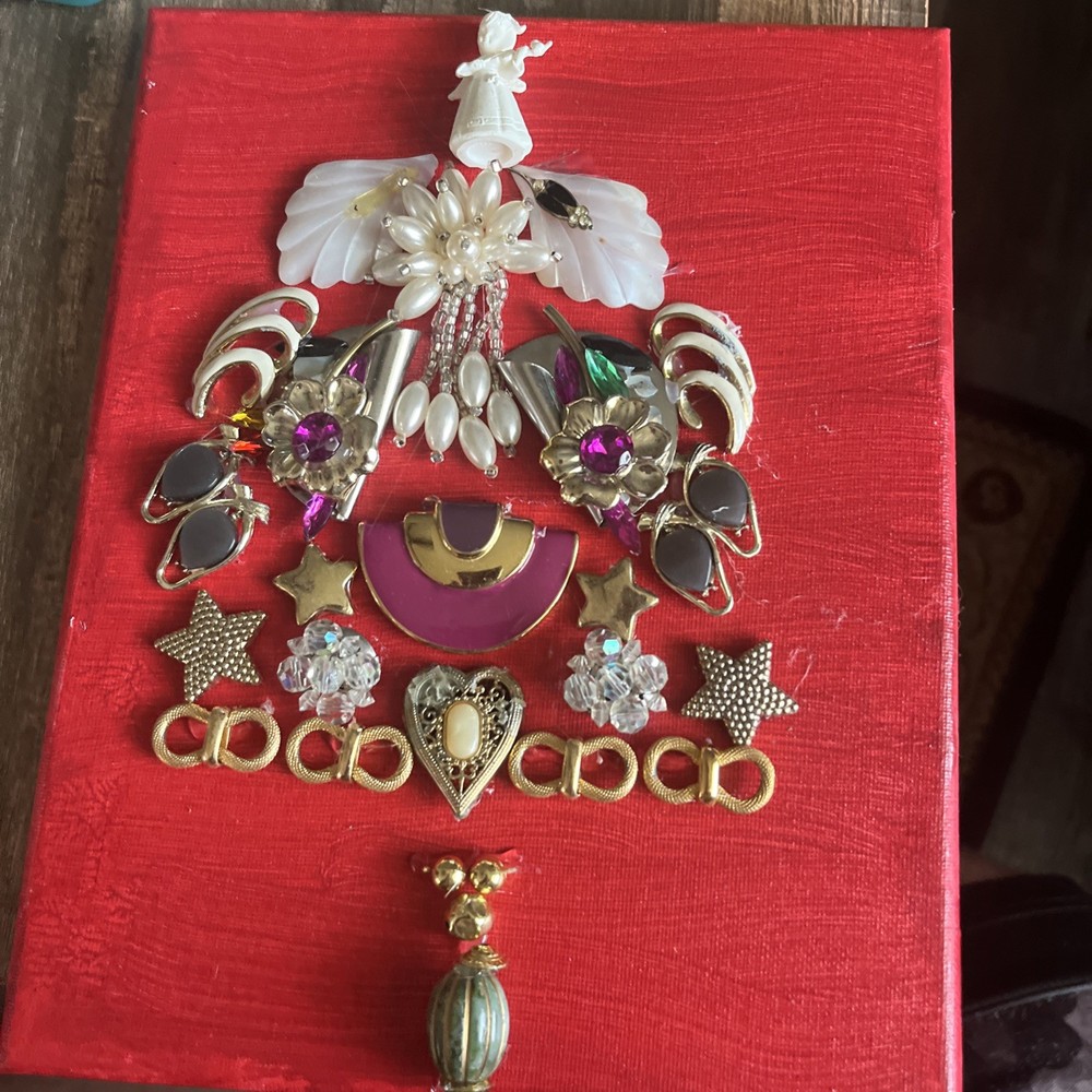 8x10 Beaded Christmas Tree