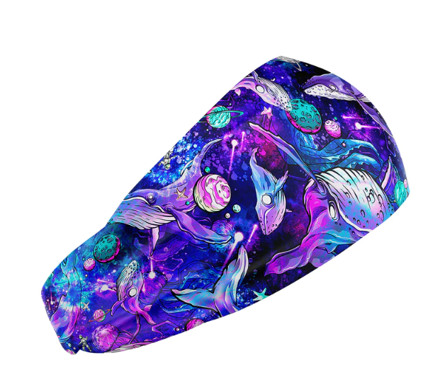 Spacefish Army Scuba Headband - Cosmic Whale