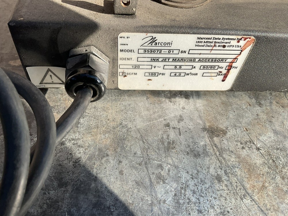 Marconi Ink Jet Accessory Pump As Is Runs Needs Switch