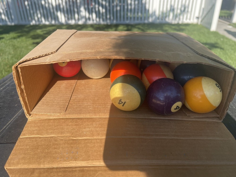 Vintage Pool Table Ball Set