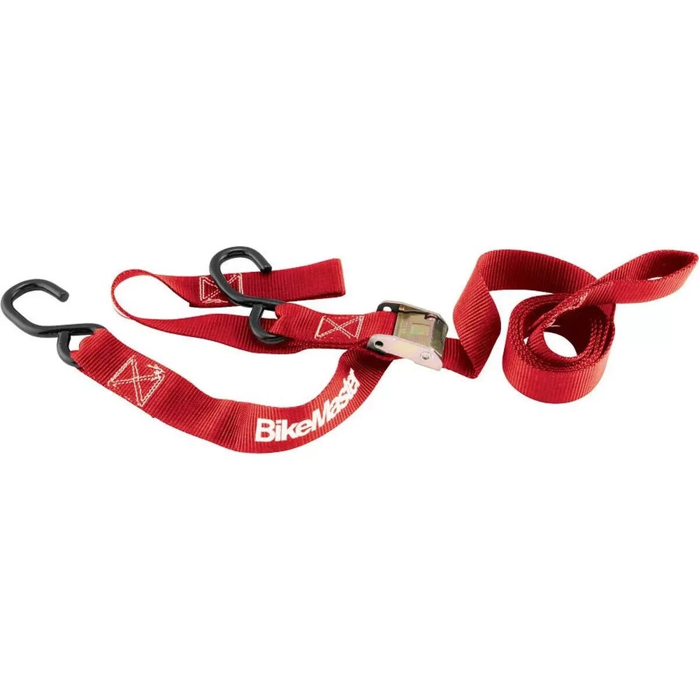 BikeMaster 100516 1.5" Red Integrated Soft Hook Tie-Down