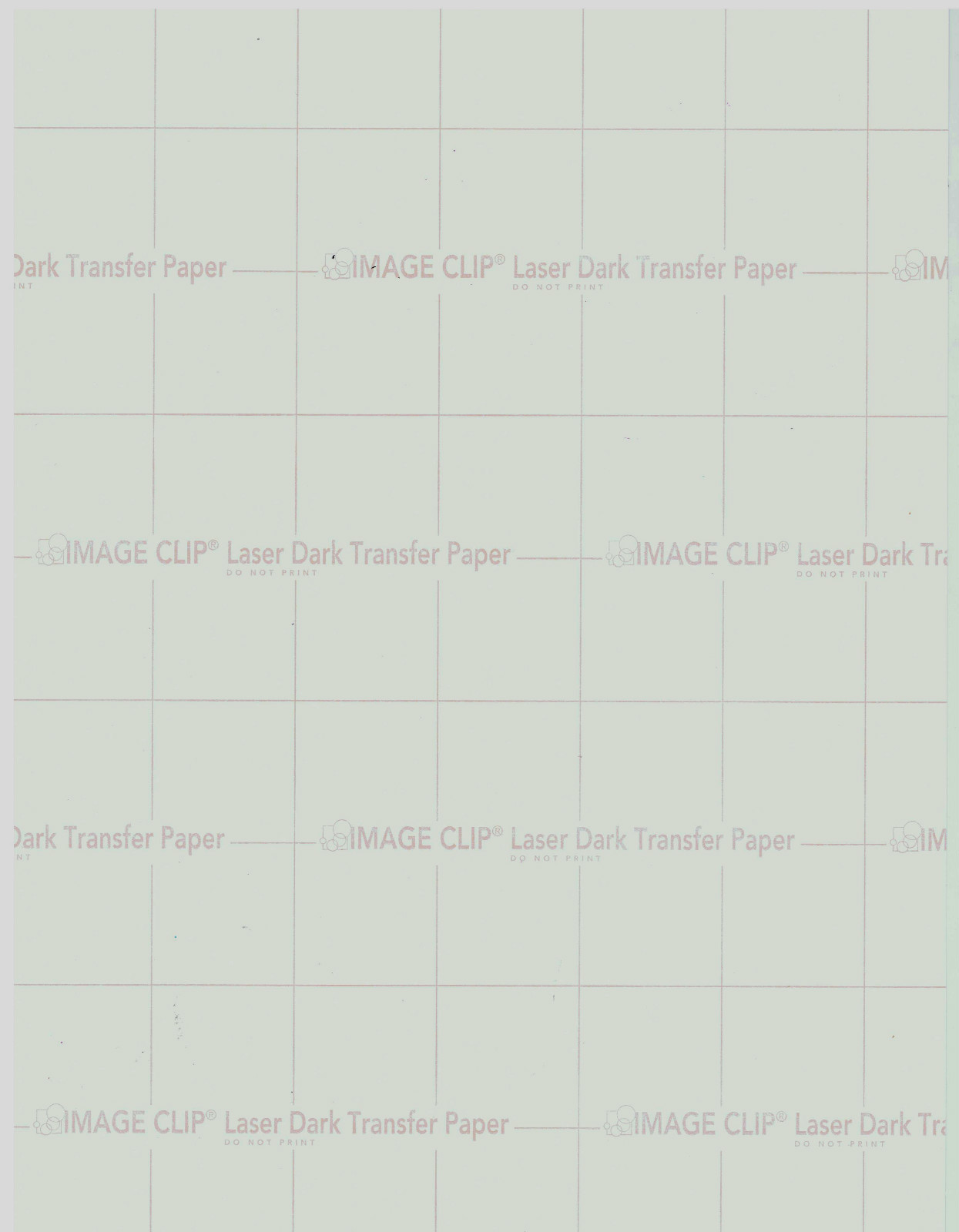 LASER TRANSFER NEENAH "IMAGE CLIP DARK" SELF-WEEDING #9849 (8.5"X11") (100 SETS)