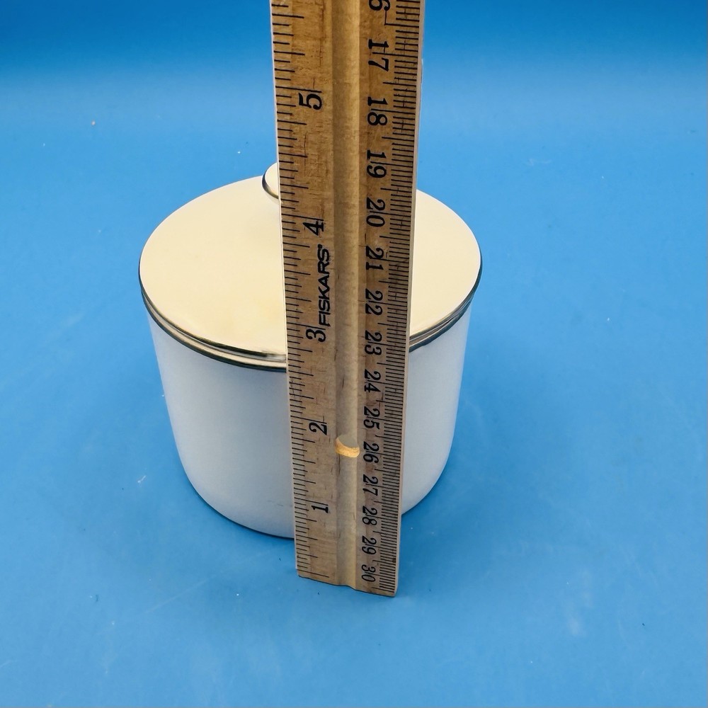 Silver White China Sugar Bowl 5” With Lid