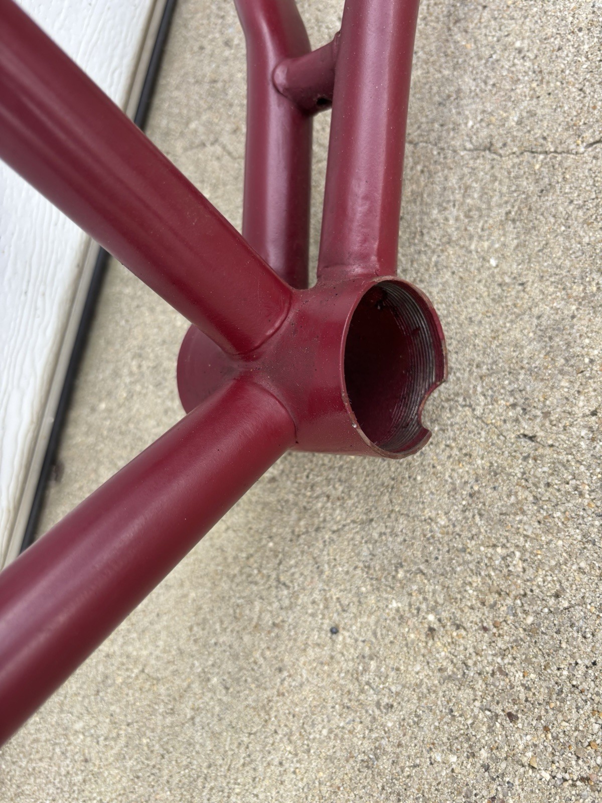 ANTIQUE 1900'S CIRCA ADLAKE 28" REPAINTED MOTORBIKE FRAME SET