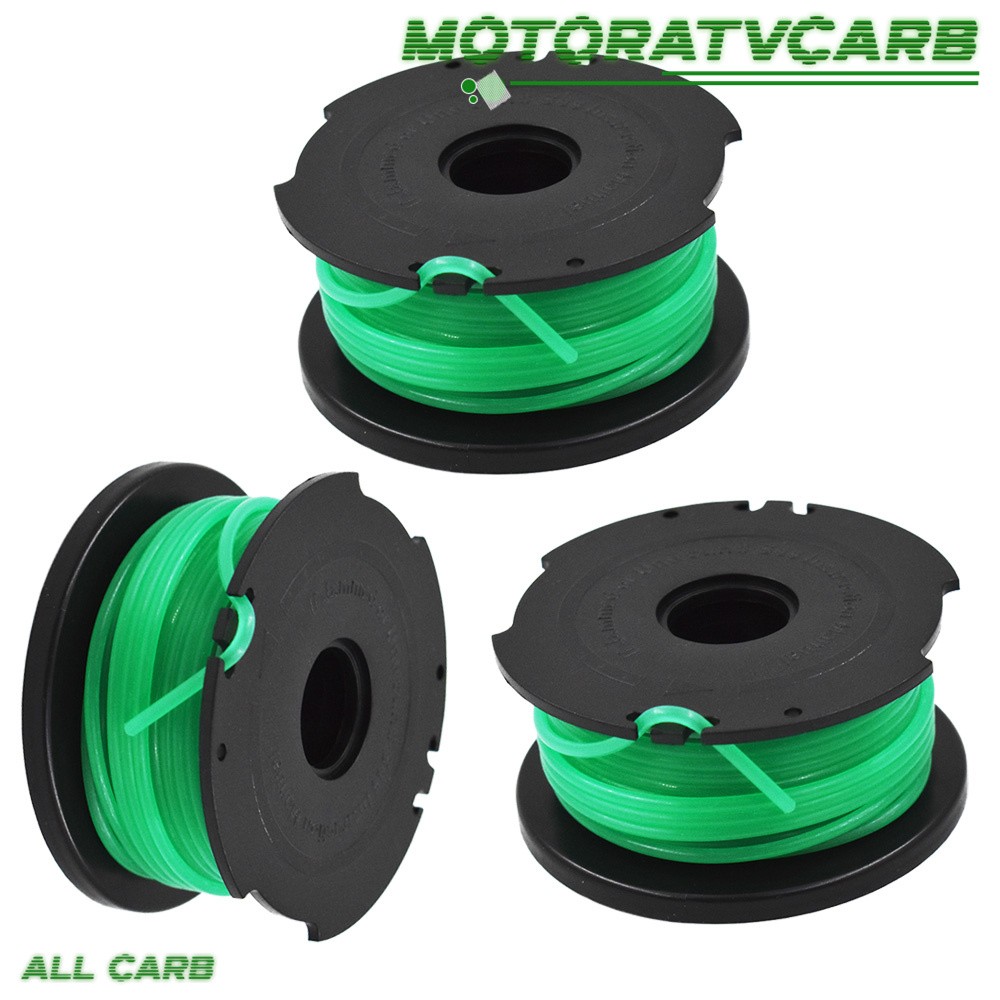 3pack SF-080 String Trimmer Spool Line Replacement For Black & Decker GH3000