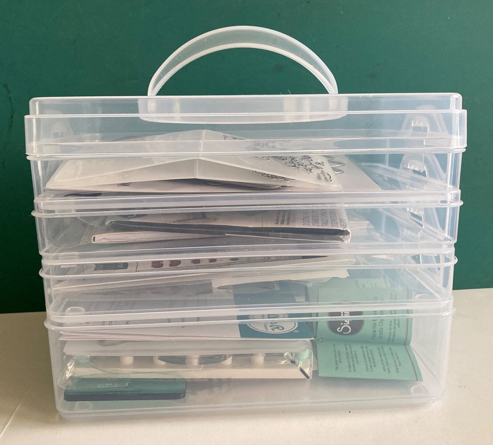 Sizzix Lot and Stackable 4 Tray Carry Around Organizer