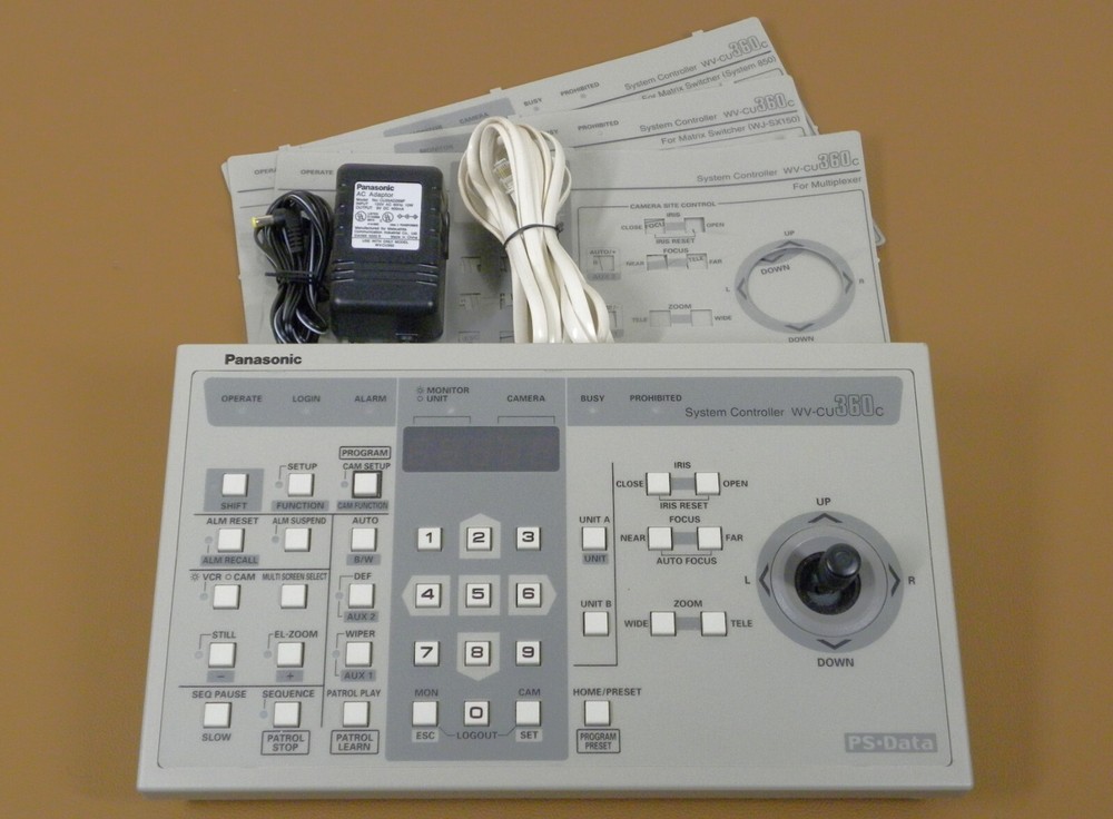 Panasonic WV-CU360C System Controller w/ Extra Faceplates