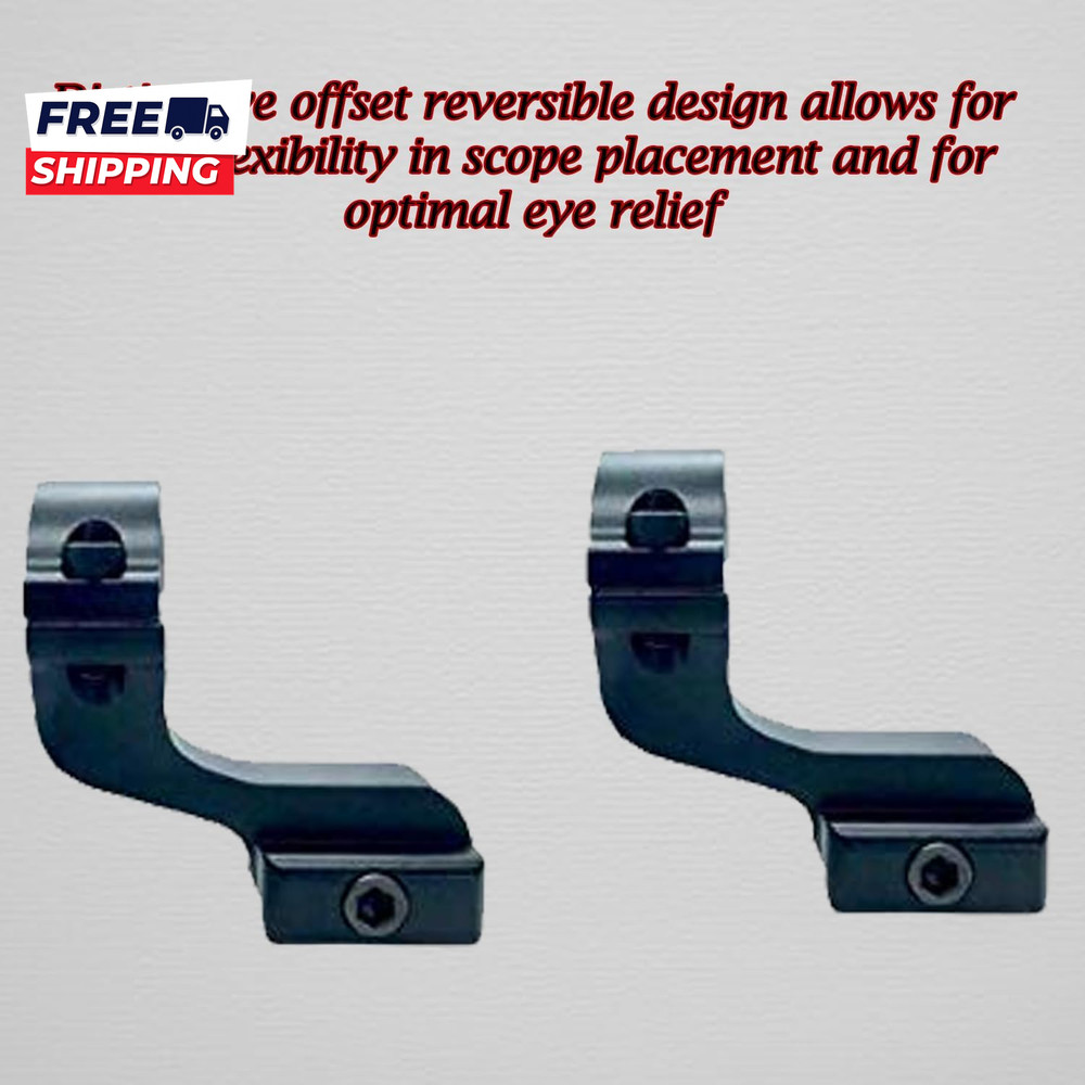 Offset Reversible 1 Inch Diameter Rifle Scope Rings 1" Scope Mount Offset