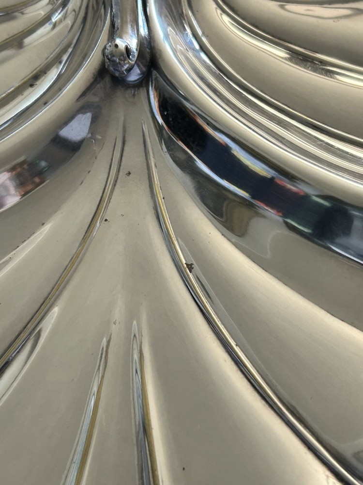 Leaf Styled Silver Plate Serving Tray From An Identified Maker ￼