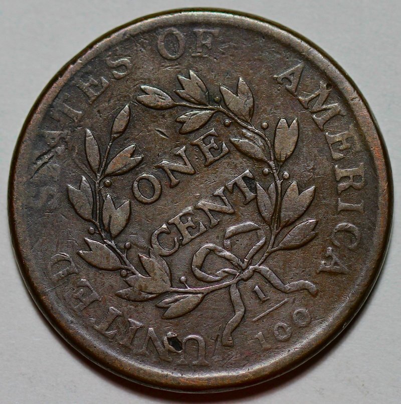 1802 Draped Bust Large Cent - Stemless - Damage - US 1c Copper Coin
