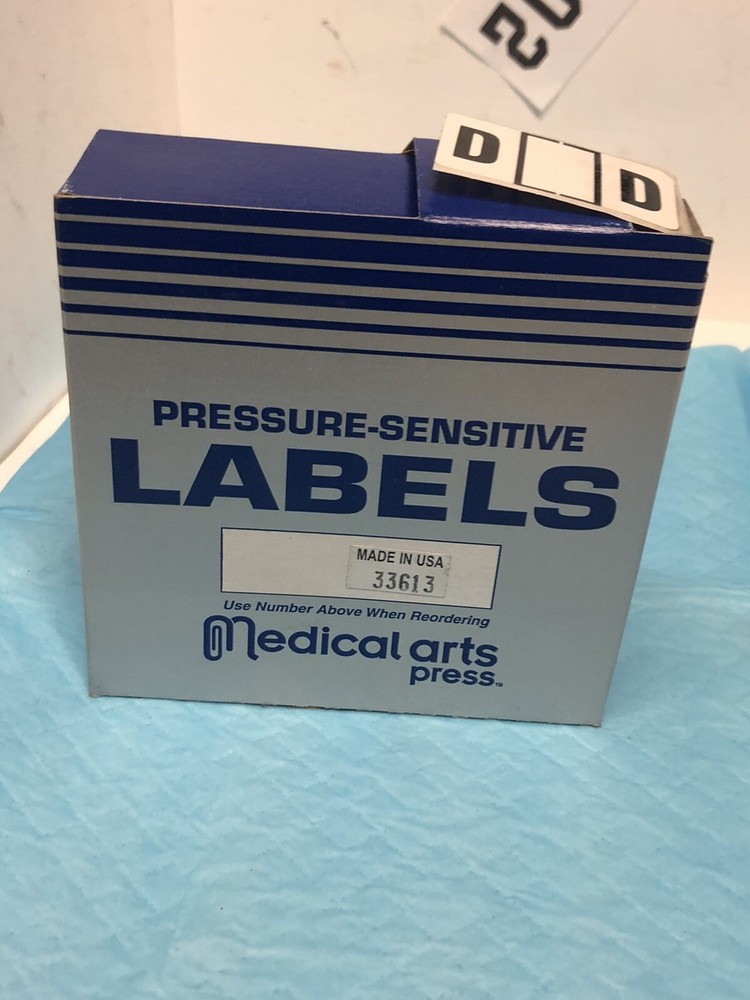 FILING LETTER D Code file folder labels in box -500 labels per box