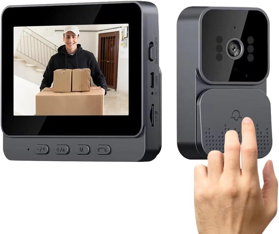 Wireless Security Smart Doorbell Intercom Video Camera Bell Chime Door Ring