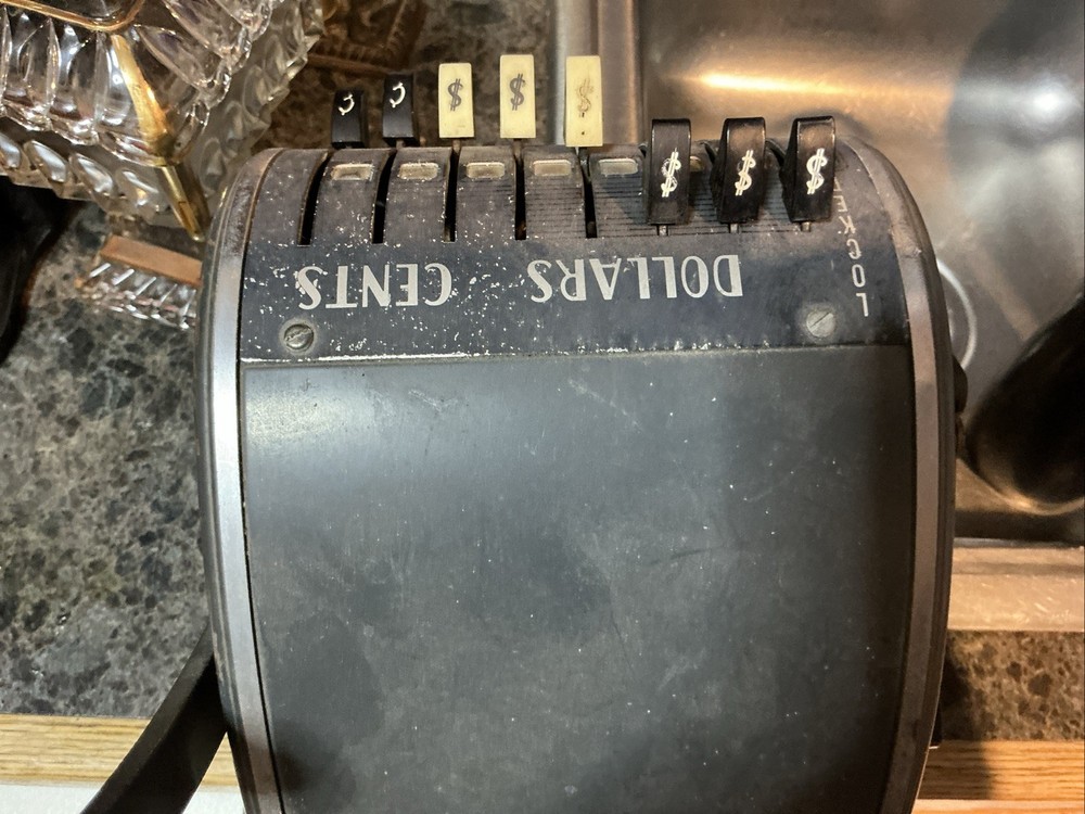 Vintage Check Writer By Paymaster