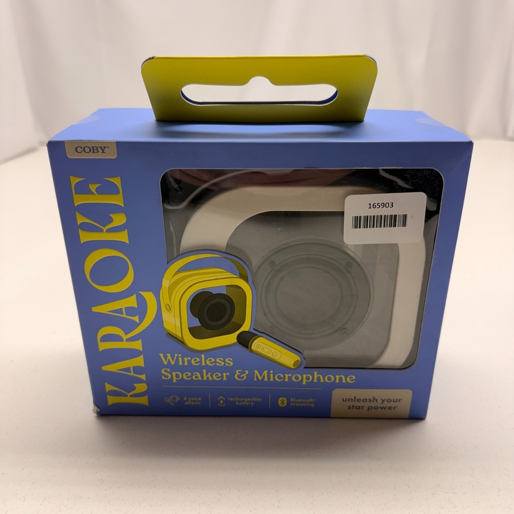 COBY Karaoke Wireless Speaker & Microphone Set NEW