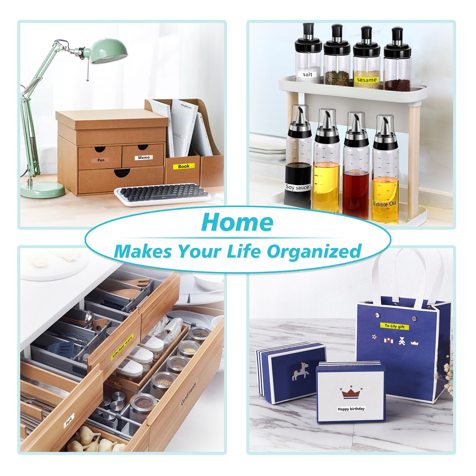 7PK Dymo Letratag Refill 91331 91330 White Plastic Label Tape 12mm LT-100H 1/2"