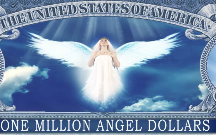 Guardian Angel Million Dollar Bill Play Funny Money Novelty Note + FREE SLEEVE