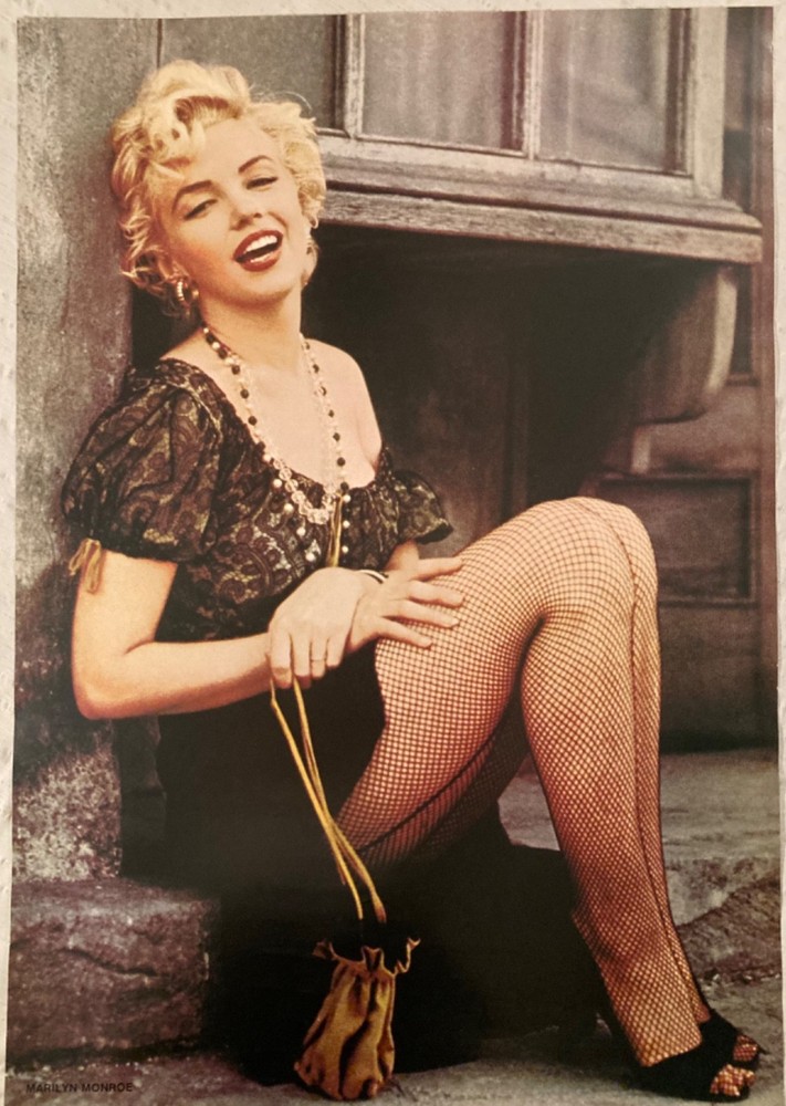 Marilyn Monroe Large 1975 Poster Milan Italy Edizioni Quadrifoglio S