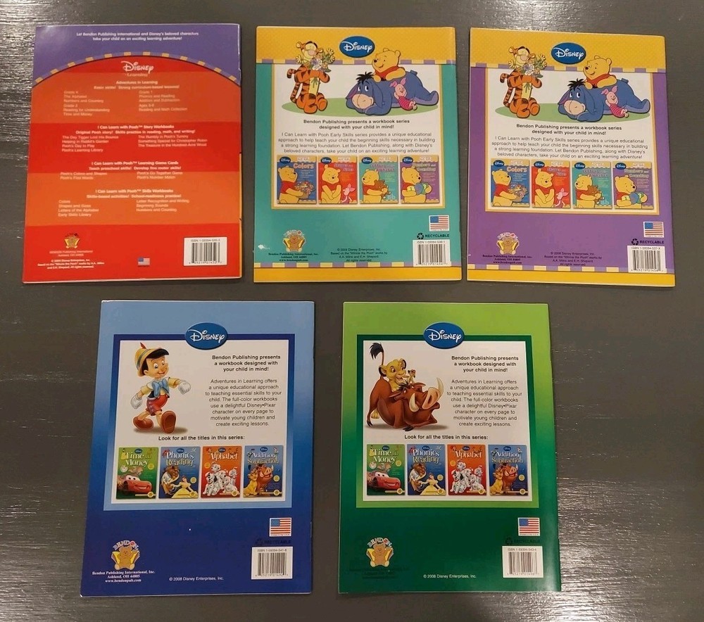 Disney Early Learning Bundle, 5 Booklets