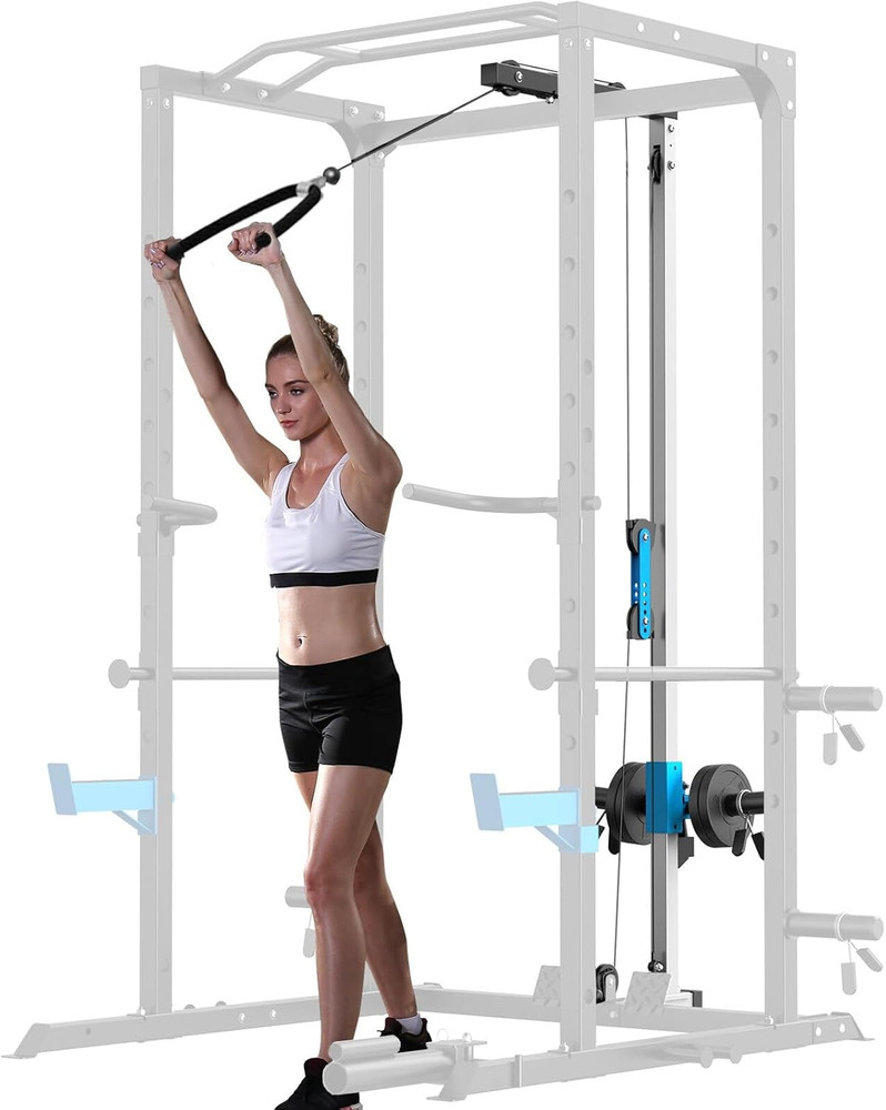 LAT Pull down Attachment for Power Cage, Multi-Functional Power Rack Optional Ca