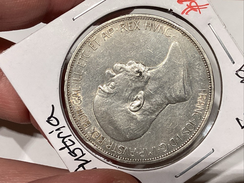 Austria 1908 5 Corona XF+ Nice