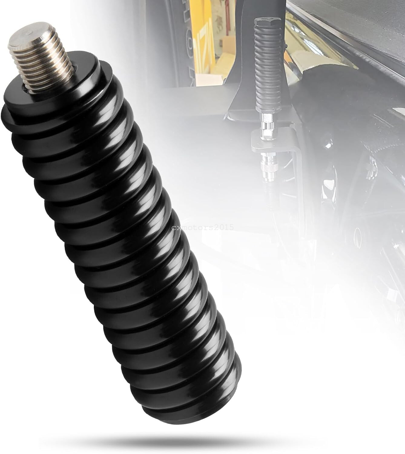 SS-3H Heavy Duty CB Radio Antenna Spring Mount 3/8" x 24 Threads UTV ATV Trucks